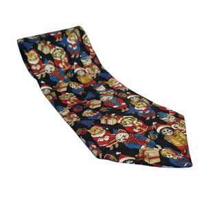 Bristol House Men's Ties Christmas Cats 100% Silk